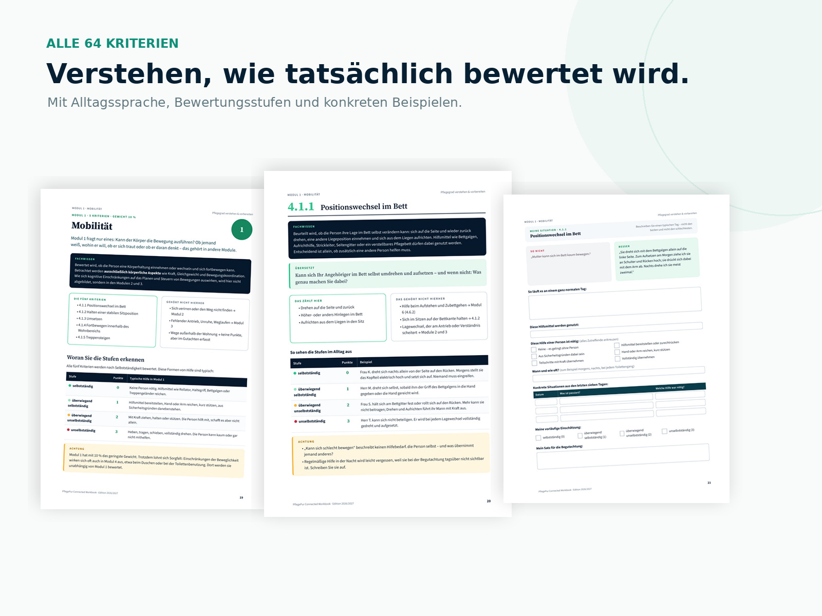 Pflegegrad verstehen & vorbereiten – Das PflegePur Connected Workbook · Einblick 2